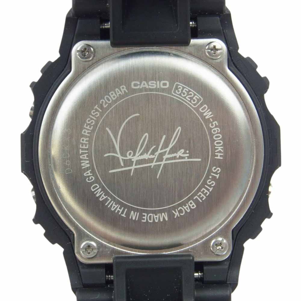 G-SHOCK ジーショック KELVIN HOEFLER ケルビン ホフラー × POWELL パウエル DW-5600KH-1JR クオーツ 時計 ブラック系 レッド系【美品】【中古】