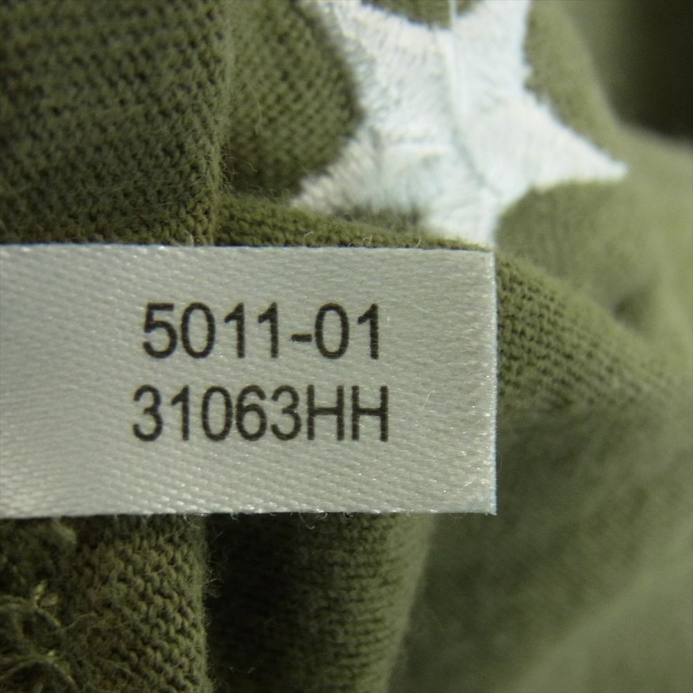 エムアンドエム 5011-01 31063HH ロゴ 刺繍 長袖 Tシャツ 中国製 カーキ系 グレイッシュカーキ系 M【中古】