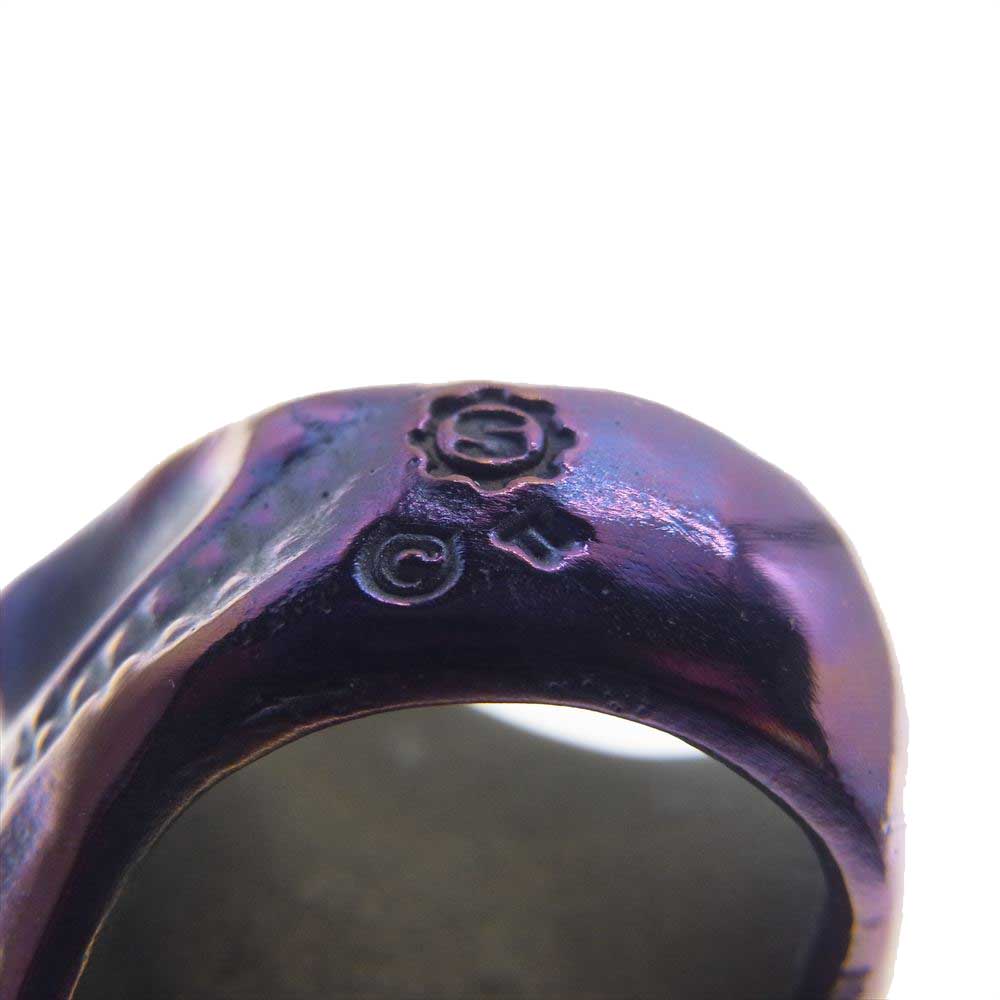 STARLIN GEAR スターリンギア ギャランティ付属 Puncher Stealth Blade Ring パンチャー ステルス ブレイド リング w/チタン パープル系 約16.5号【中古】