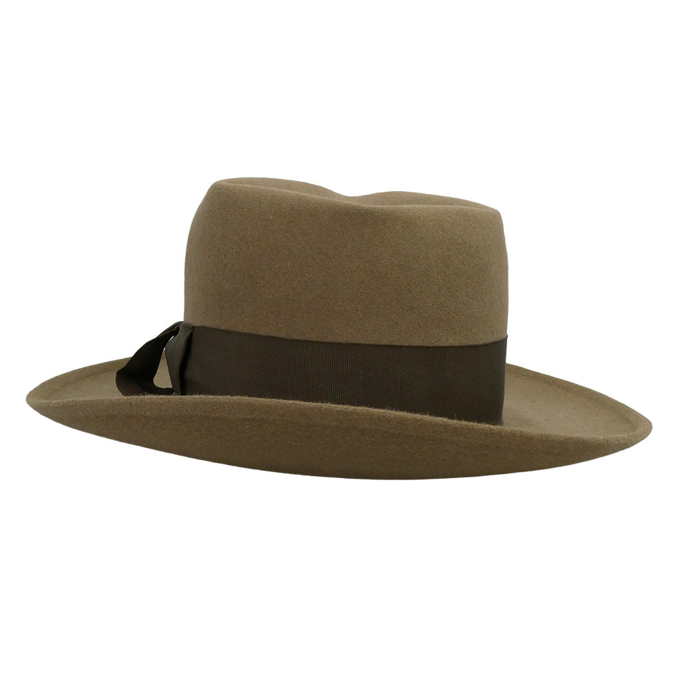 テンプルフォーム 50s VINTAGE FEDORA HAT フェドラハット フェルトハット ブリムハット 帽子 7.25【中古】
