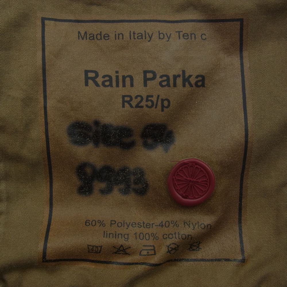 テンシー 14CTCUB04015 002105 国内正規品 Rain Parka R25/p  レインパーカー 高密度ベンタイルクロス フード付き ジャケット カーキ系 54【中古】