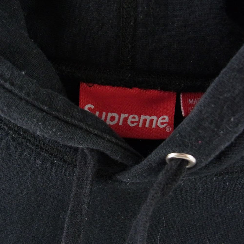 Supreme シュプリーム 17SS Sleeve Patch Hooded Sweatshirt スリーブ パッチ プルオーバー パーカー  ブラック系 M【中古】