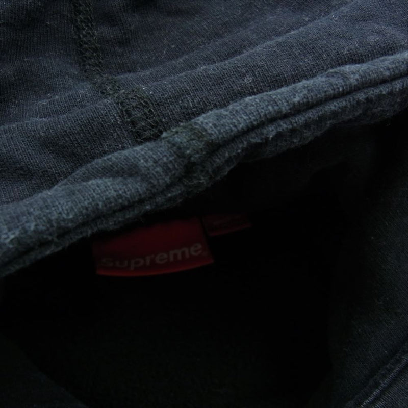 Supreme シュプリーム 17SS Sleeve Patch Hooded Sweatshirt スリーブ パッチ プルオーバー パーカー  ブラック系 M【中古】