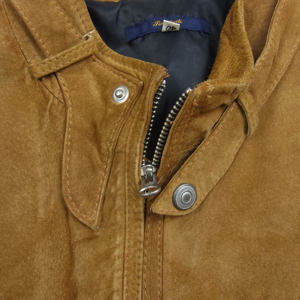 シンプリシテェ ピッグスキン スエード シングル ライダース