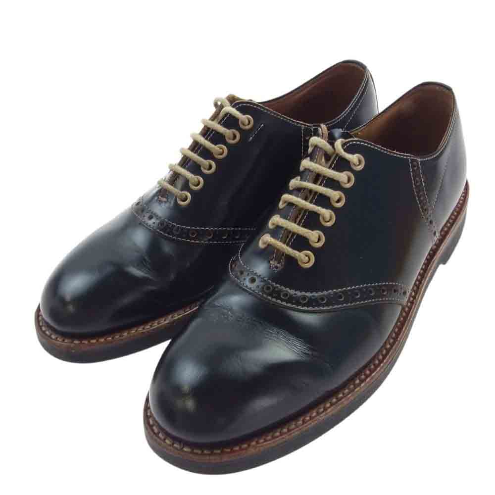 GLADHAND & Co. グラッドハンド 606S GH × REGAL リーガル SADDLE SHOES レザー サドルシューズ ブラック系 26cm【中古】