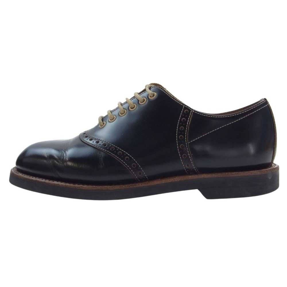 GLADHAND & Co. グラッドハンド 606S GH × REGAL リーガル SADDLE SHOES レザー サドルシューズ ブラック系 26cm【中古】