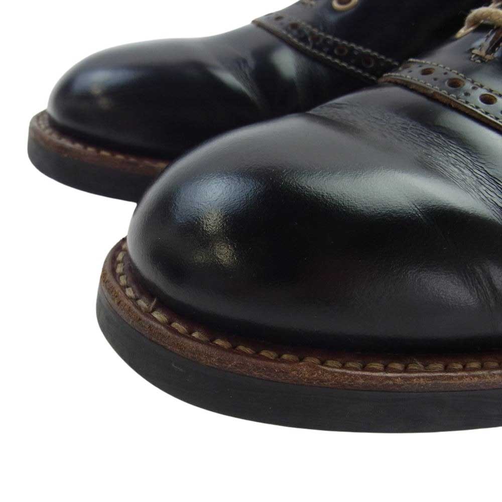 GLADHAND & Co. グラッドハンド 606S GH × REGAL リーガル SADDLE SHOES レザー サドルシューズ ブラック系 26cm【中古】