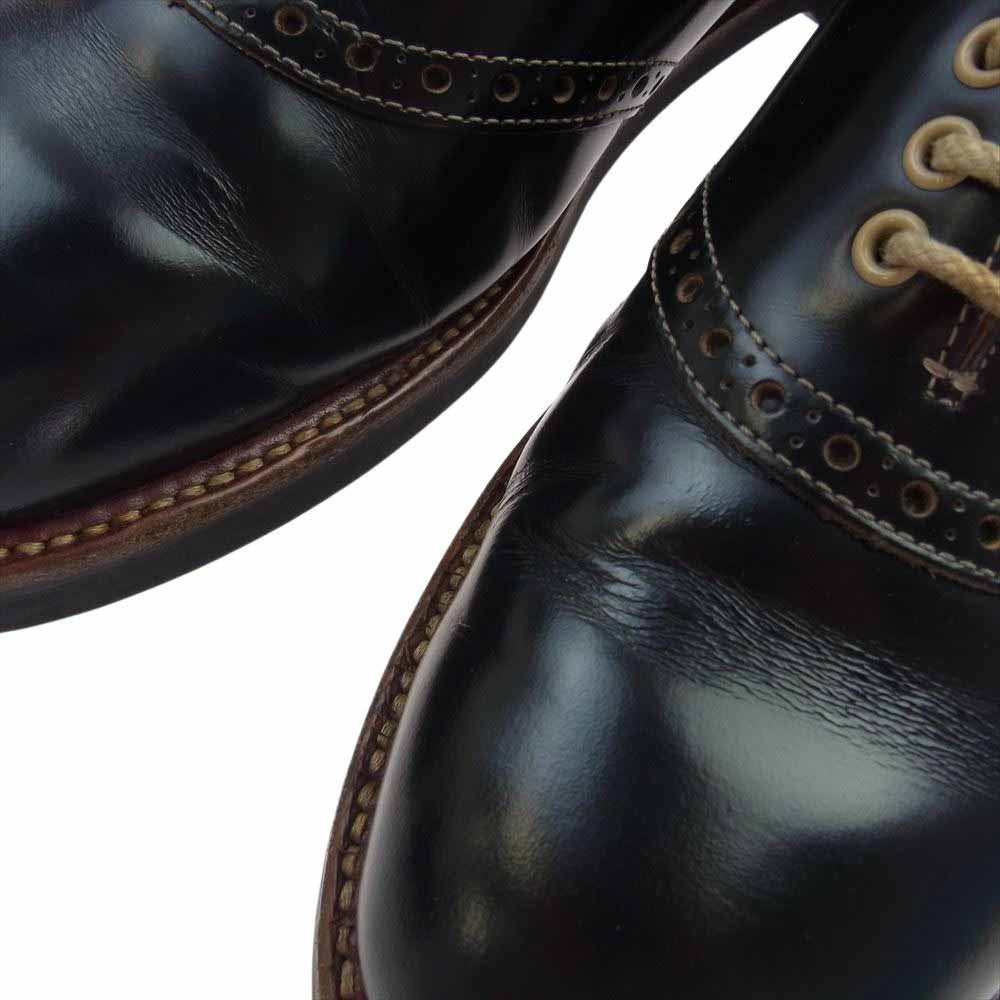 GLADHAND & Co. グラッドハンド 606S GH × REGAL リーガル SADDLE SHOES レザー サドルシューズ ブラック系 26cm【中古】
