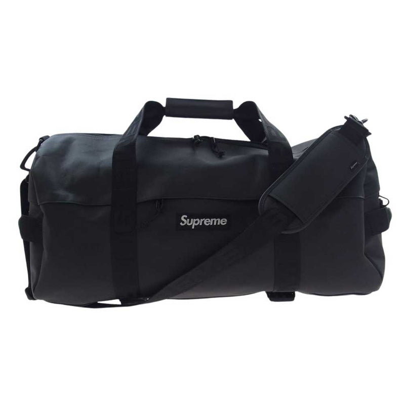 Supreme シュプリーム 23AW Leather Duffle Bag レザー ダッフル バッグ ブラック系【美品】【中古】