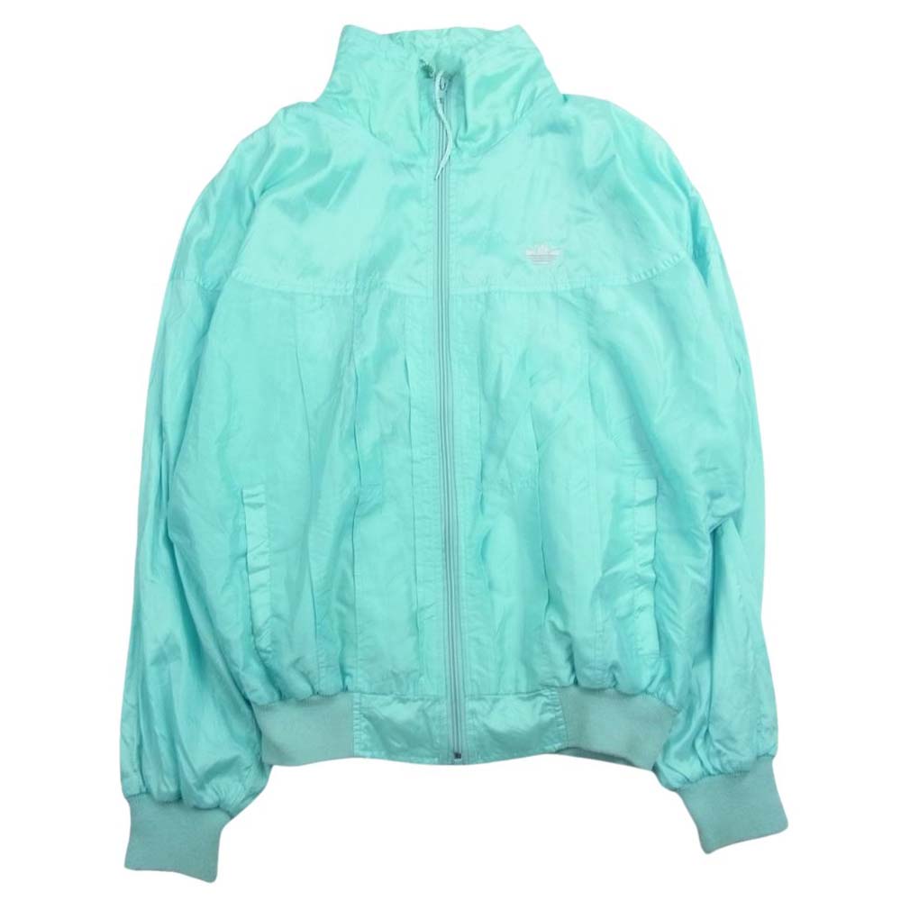 adidas アディダス 80s 万国旗 フルジップ トラック ジャケット グリーン系 40【中古】