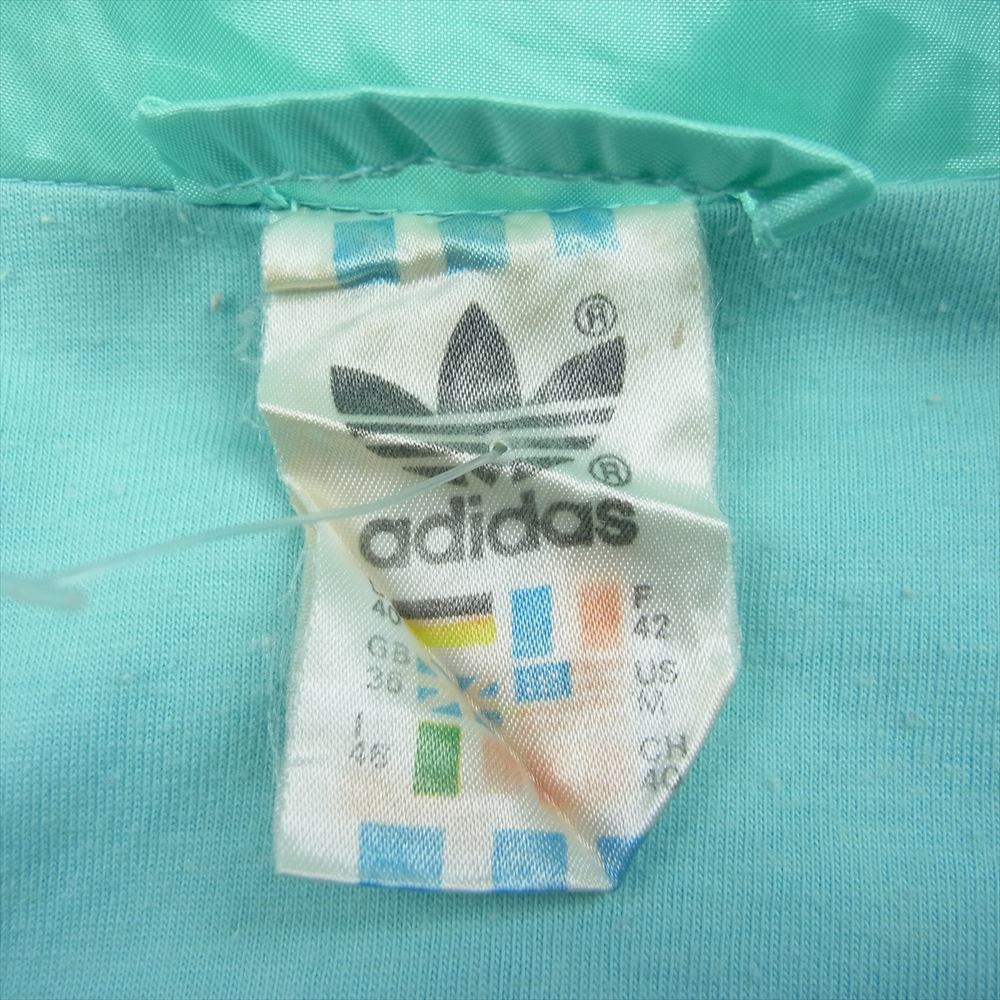adidas アディダス 80s 万国旗 フルジップ トラック ジャケット グリーン系 40【中古】