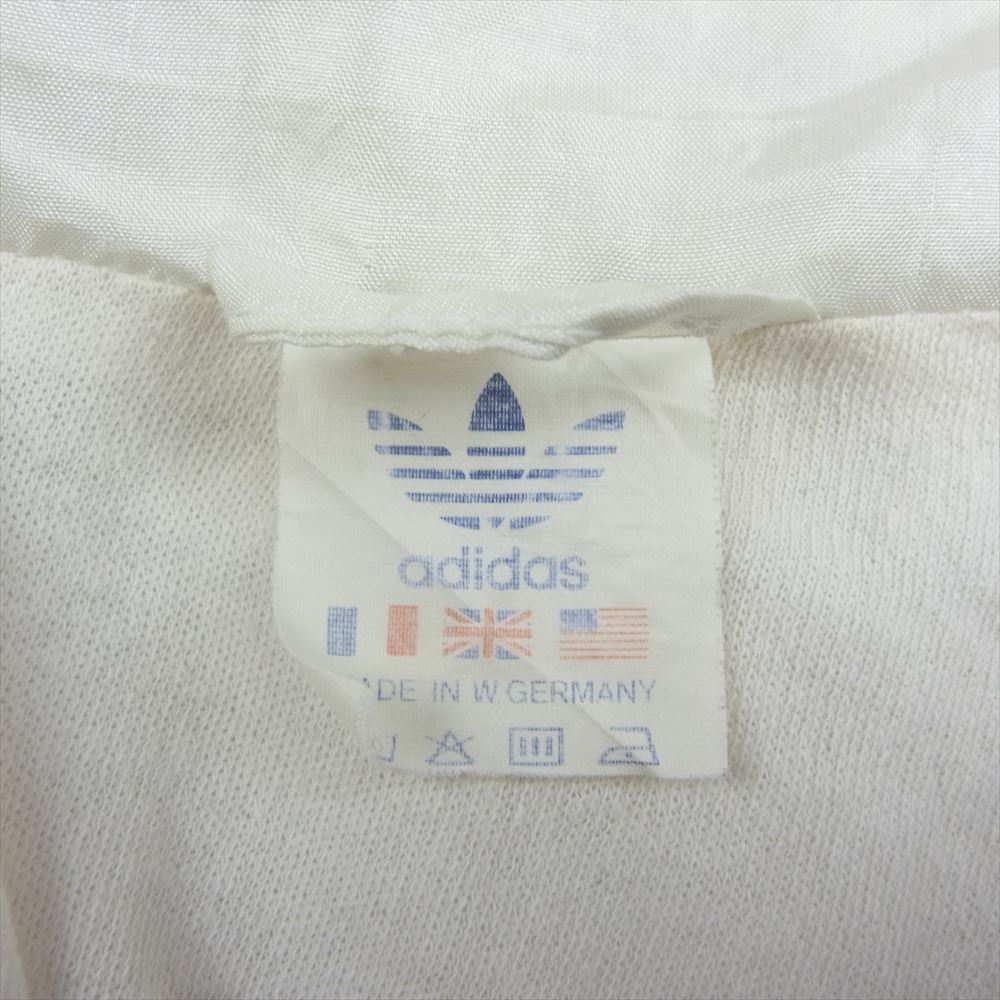 adidas アディダス 80s 西ドイツ製 トラック ジャケット ブラック系 ホワイト系 S【中古】