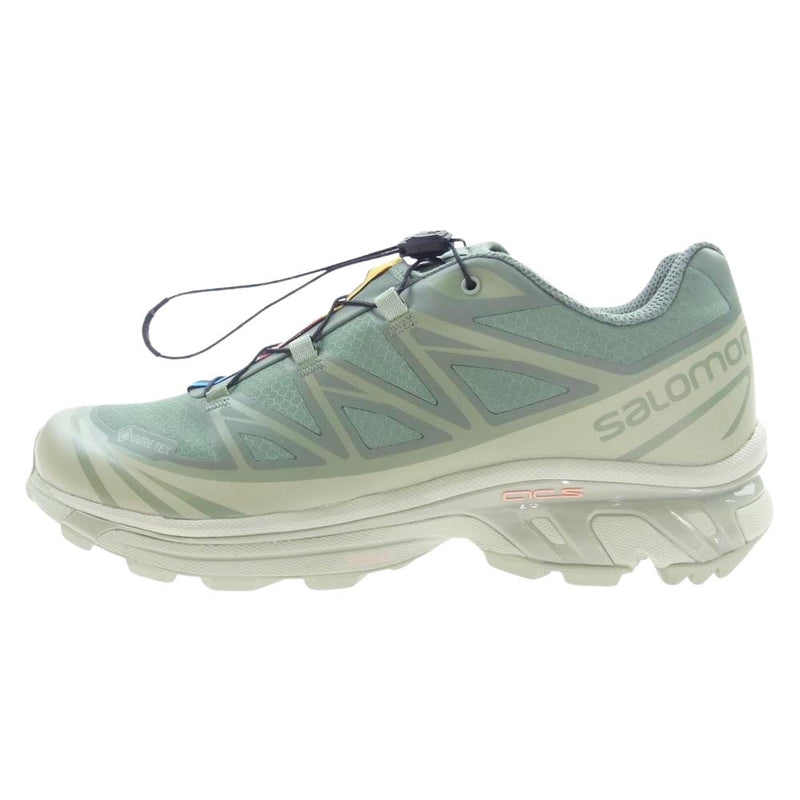 salomon サロモン 472920 XT-6 Gore-Tex Desert Sage Lily Pad ゴアテックス デザートセージ 防水 スニーカー グリーン系 27cm【新古品】【未使用】【中古】