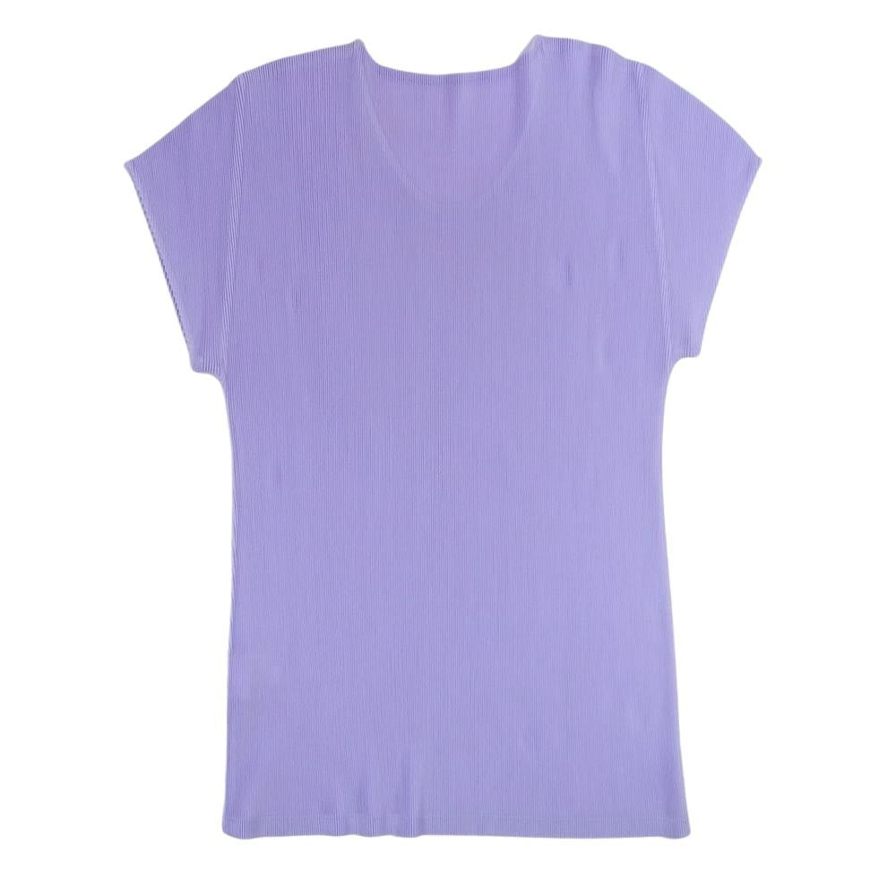 PLEATS PLEASE プリーツプリーズ イッセイミヤケ PP41-FK362 プリーツ加工 細プリーツ カットソー パープル系 3【中古】