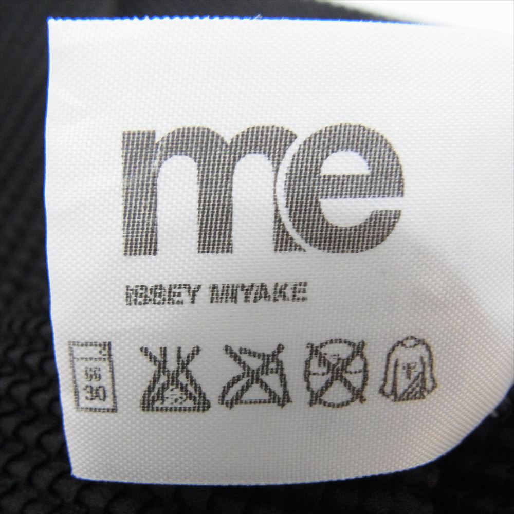 ISSEY MIYAKE イッセイミヤケ me ミー MI41FJ124 ボックスプリーツ 蕾 つぼみ プリント カットソー 七分袖  ブラック系 サイズ表記無【美品】【中古】