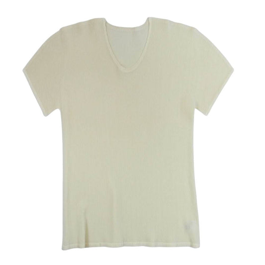 PLEATS PLEASE プリーツプリーズ イッセイミヤケ PP21-FK302 プリーツ加工 細プリーツ カットソー イエロー系 3【美品】【中古】