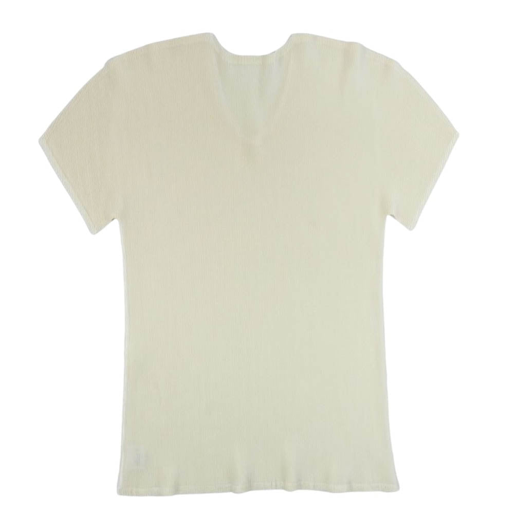 PLEATS PLEASE プリーツプリーズ イッセイミヤケ PP21-FK302 プリーツ加工 細プリーツ カットソー イエロー系 3【美品】【中古】