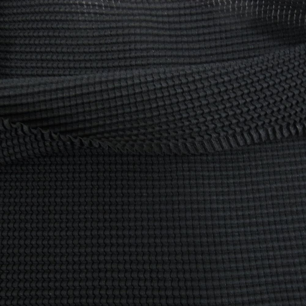 ISSEY MIYAKE イッセイミヤケ me ミー MI43FK316 ボックスプリーツ プリント カットソー 半袖 ブラック系 サイズ表記無【美品】【中古】