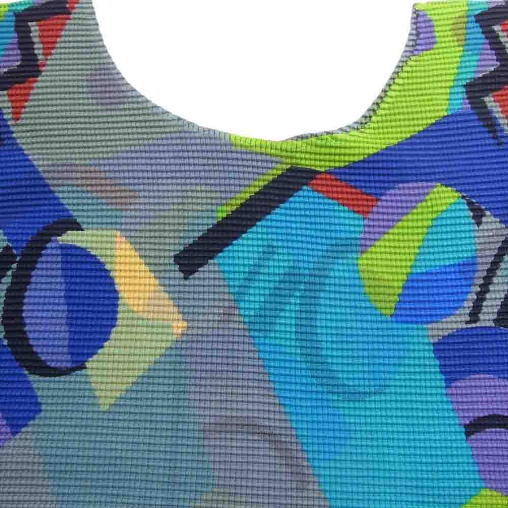 ISSEY MIYAKE イッセイミヤケ me ミー MI43FK286 ボックスプリーツ プリント カットソー 半袖 マルチカラー系【新古品】【未使用】【中古】