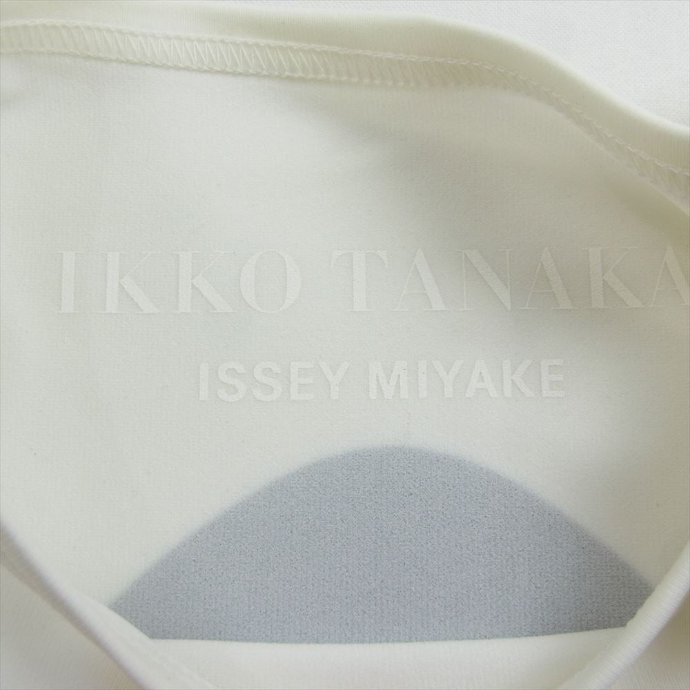 ISSEY MIYAKE イッセイミヤケ PP91-JK832 IKKO TANAKA イッコウ タナカ バックプリント Tシャツ 半袖 ホワイト系 3【新古品】【未使用】【中古】