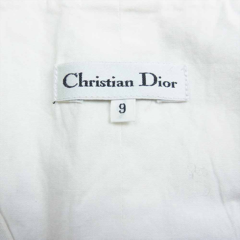 Christian Dior クリスチャンディオール ストライプ ベスト ホワイト系 9【中古】