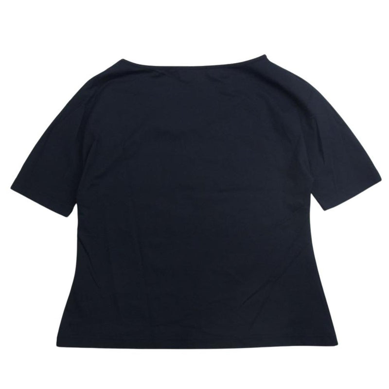 CELINE セリーヌ Vネック 半袖 カットソー Tシャツ ダークネイビー系 46【中古】