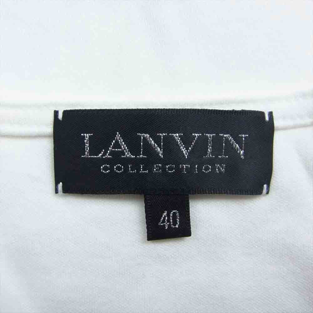 LANVIN ランバン P7K4477 スタッズ付 半袖 カットソー ホワイト系 40【中古】