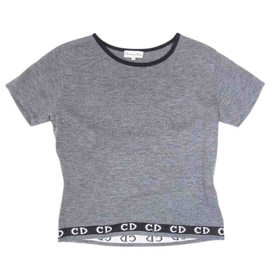 Christian Dior クリスチャンディオール レーヨン アクリル ニット CDロゴ ブラック系 M【中古】