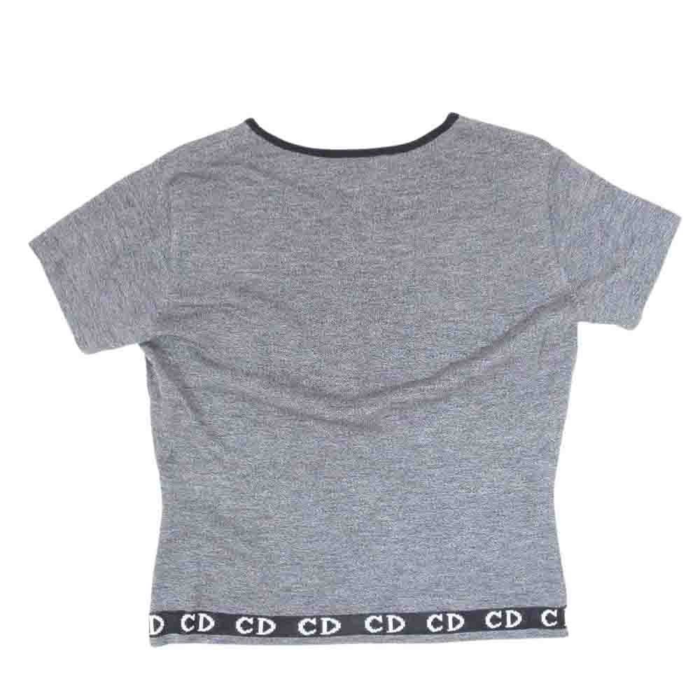 Christian Dior クリスチャンディオール レーヨン アクリル ニット CDロゴ ブラック系 M【中古】