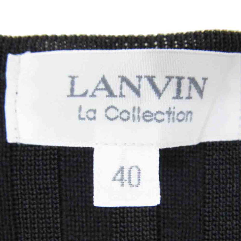 LANVIN ランバン X8T0828 レーヨン混 カーディガン ブラック系 40【中古】