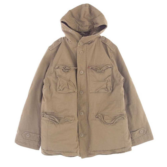 Levi's リーバイス キャンバス 裏ボア ミリタリー ジャケット ライトブラウン系 M【中古】