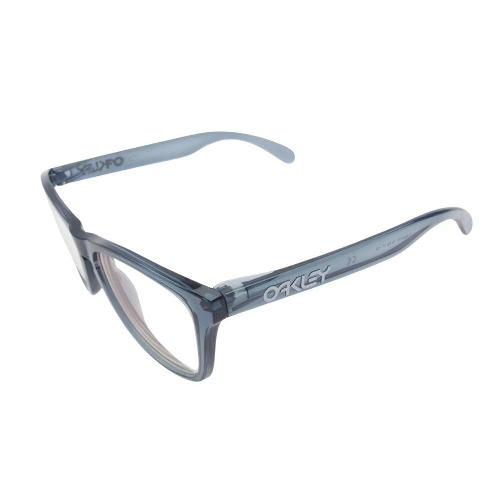 OAKLEY オークリー FROGSKIN フロッグスキン サングラス メガネ 度入りレンズ グレー系【中古】