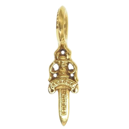CHROME HEARTS クロムハーツ（原本無） 22K STACK DAGGER ダガー スタック チャーム ペンダントトップ ゴールド系【中古】