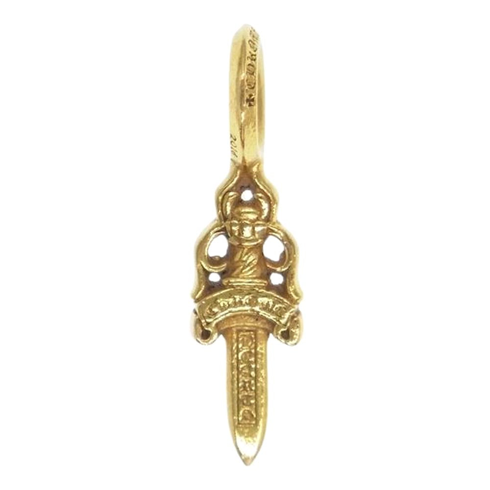 CHROME HEARTS クロムハーツ（原本無） 22K STACK DAGGER ダガー スタック チャーム ペンダントトップ ゴールド系【中古】