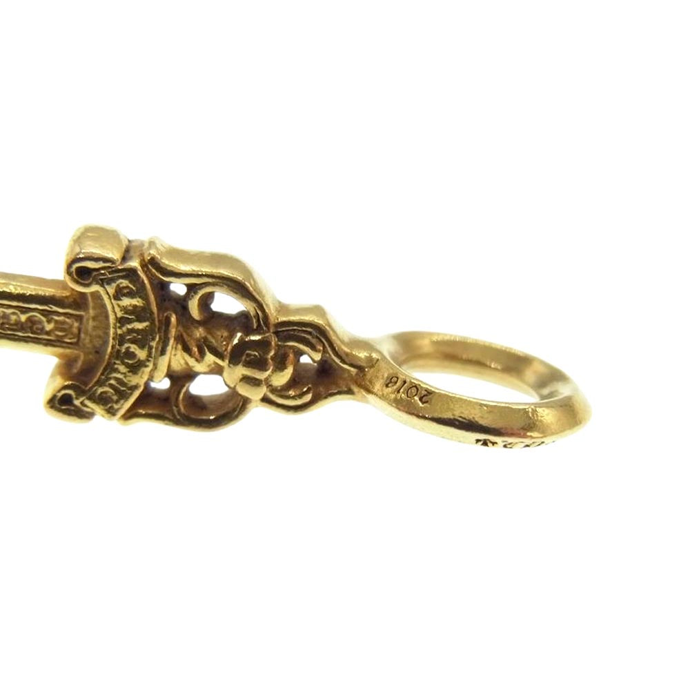 CHROME HEARTS クロムハーツ（原本無） 22K STACK DAGGER ダガー スタック チャーム ペンダントトップ ゴールド系【中古】