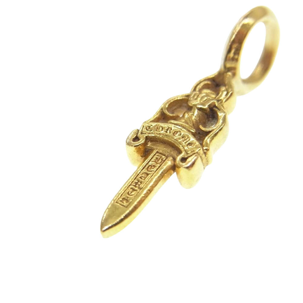 CHROME HEARTS クロムハーツ（原本無） 22K STACK DAGGER ダガー スタック チャーム ペンダントトップ ゴールド系【中古】