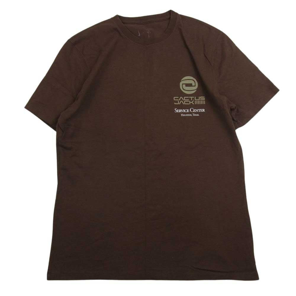 NIKE ナイキ 21SS DM1286-259 × Travis Scott CACTUSJACK トラヴィススコット カクタスジャック  AS U NRG BH SS TEE CACAO 半袖 プリント Tシャツ ブラウン系 L【中古】