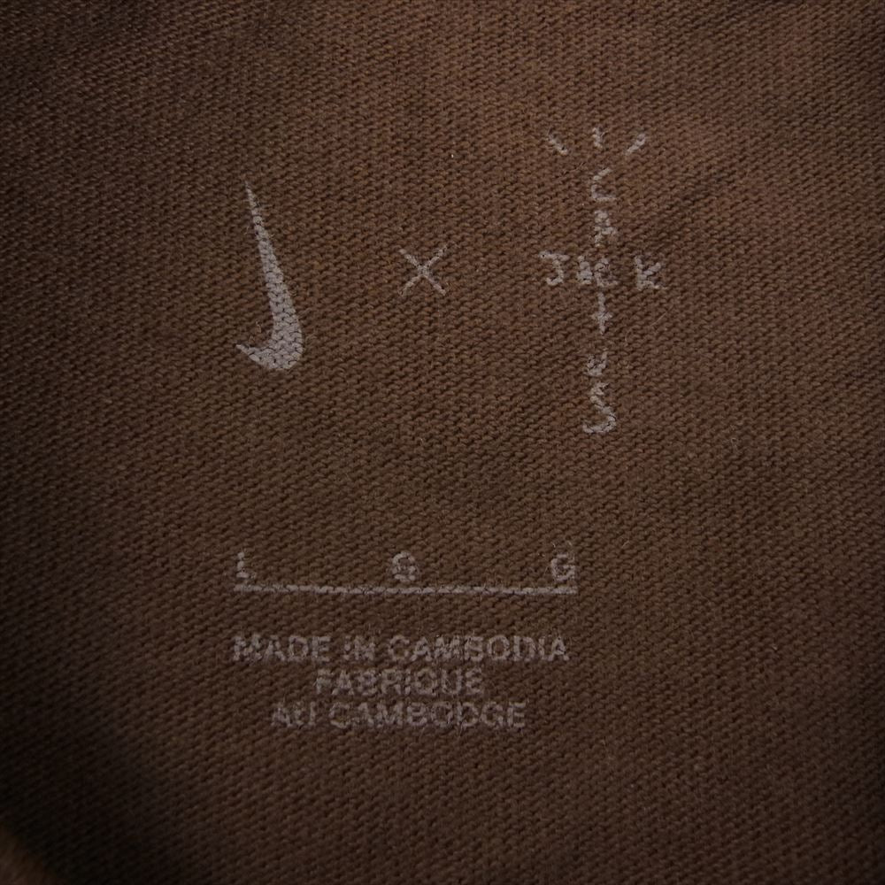 NIKE ナイキ 21SS DM1286-259 × Travis Scott CACTUSJACK トラヴィススコット カクタスジャック  AS U NRG BH SS TEE CACAO 半袖 プリント Tシャツ ブラウン系 L【中古】