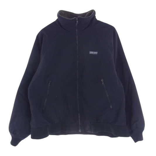 ランズエンド ヴィンテージ 90s ナイロン フリース ジャケット ネイビー系 M【中古】