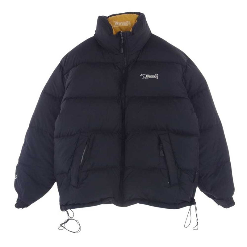 ベアー DOWN JACKET ダウン ジャケット イエロー系 ブラック系 L【中古】