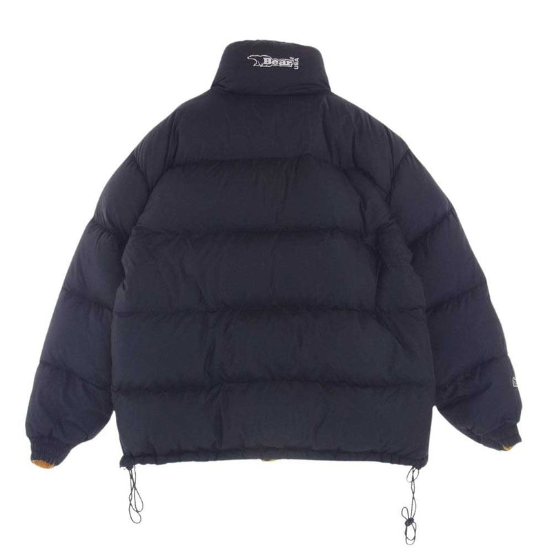 ベアー DOWN JACKET ダウン ジャケット イエロー系 ブラック系 L【中古】