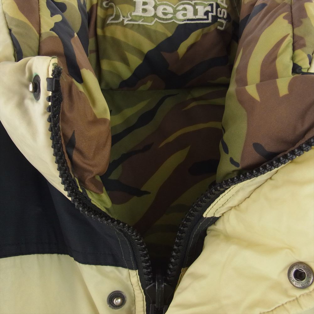ベアー DOWN JACKET リバーシブル ダウン ジャケット オフホワイト系 ブラック系 カーキ系 M【中古】