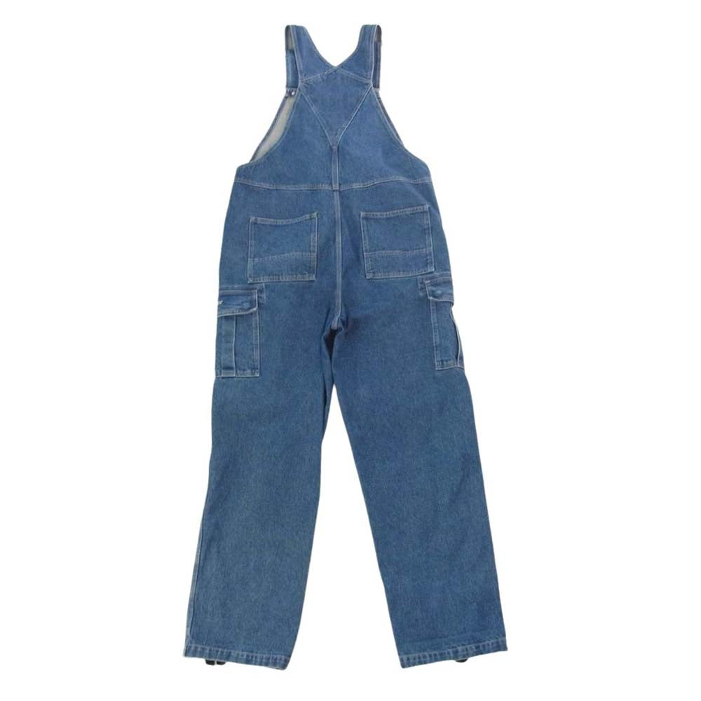 Supreme シュプリーム 22AW Cargo Denim Overalls カーゴ デニム オーバーオール インディゴ インディゴブルー系 L【中古】