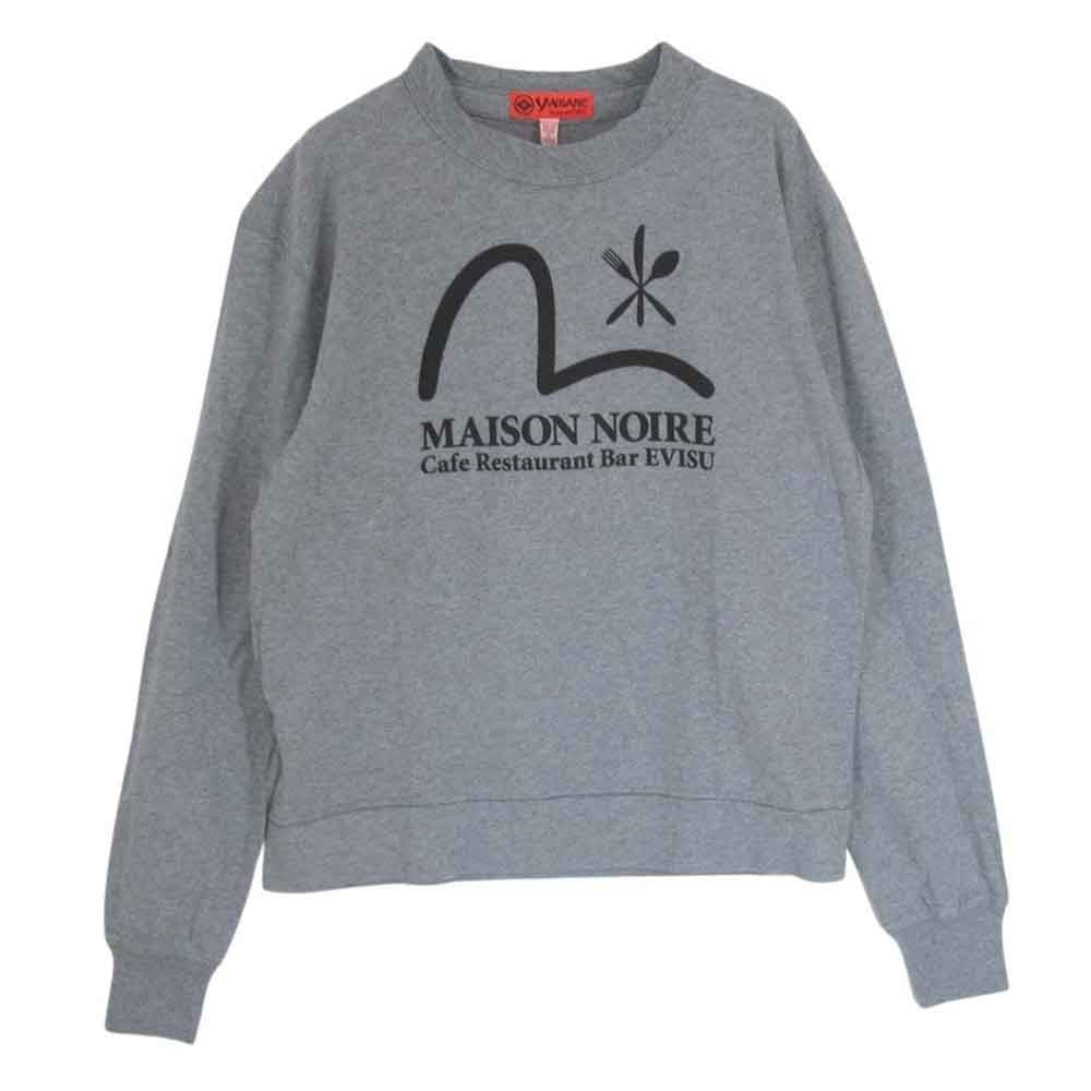 EVISU エヴィス YAMANE ヤマネ 両面プリント 長袖 Tシャツ カットソー グレー系 40【中古】