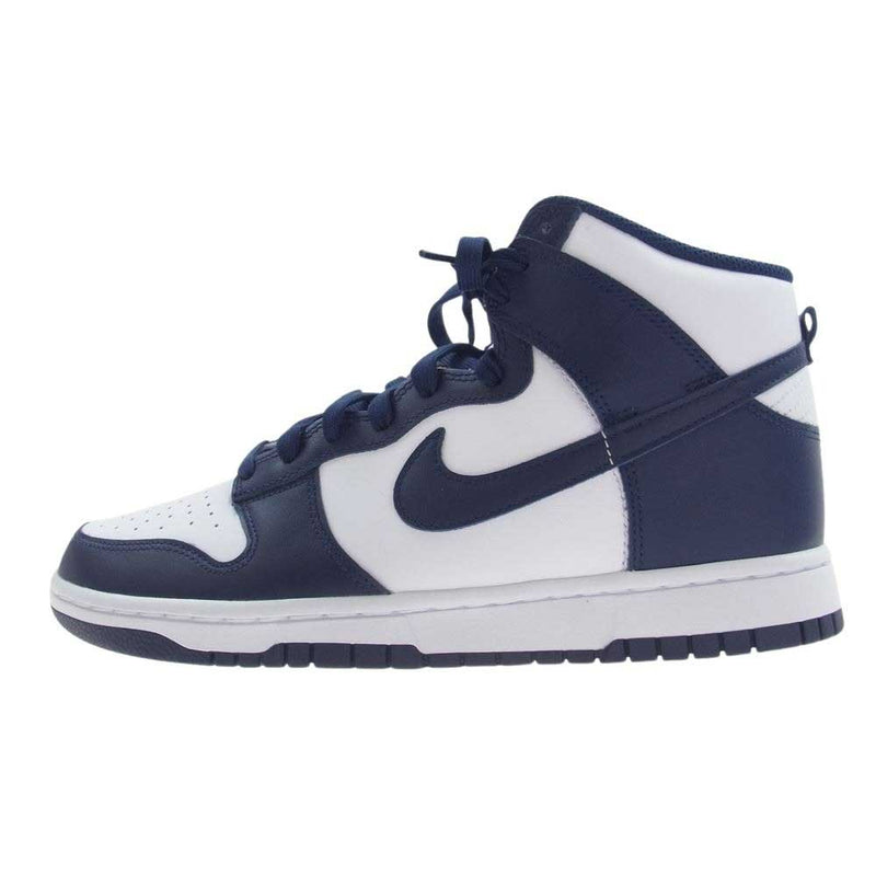 NIKE ナイキ DD1399-104 Dunk High Championship Navy ダンク ハイ チャンピオンシップ ネイビー ハイカット スニーカー ホワイト系 ネイビー系 27cm【極上美品】【中古】