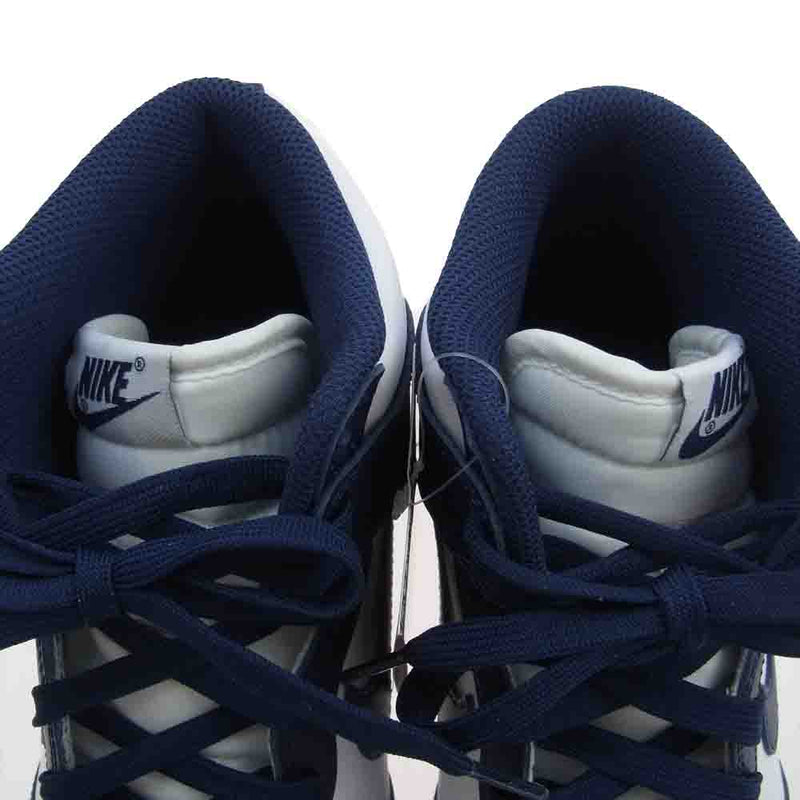 NIKE ナイキ DD1399-104 Dunk High Championship Navy ダンク ハイ チャンピオンシップ ネイビー ハイカット スニーカー ホワイト系 ネイビー系 27cm【極上美品】【中古】