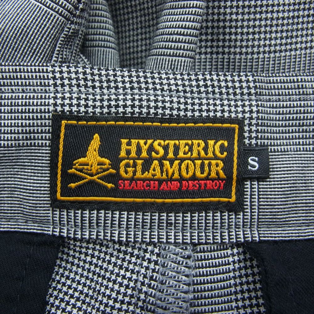 HYSTERIC GLAMOUR ヒステリックグラマー 02181AP02 ジップ スラックス ボンテージ パンツ ブラック系 S【美品】【中古】