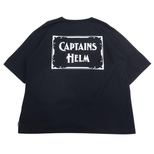 キャプテンヘルム CH23-SS-T17 LOGO MASK TEE ロゴ マスク プリント Tシャツ 半袖 ブラック系 M【極上美品】【中古】