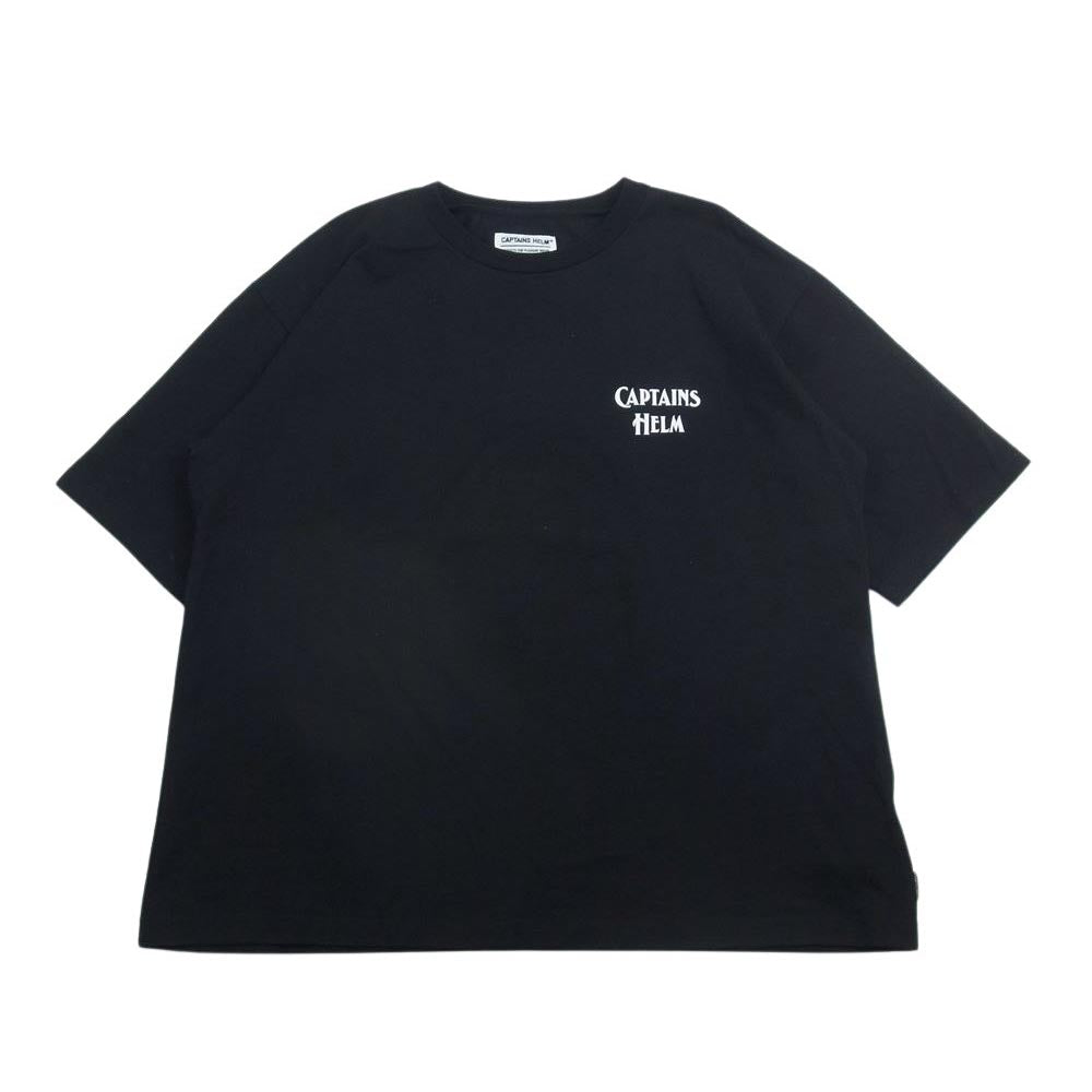 キャプテンヘルム CH23-SS-T17 LOGO MASK TEE ロゴ マスク プリント Tシャツ 半袖 ブラック系 M【極上美品】【中古】