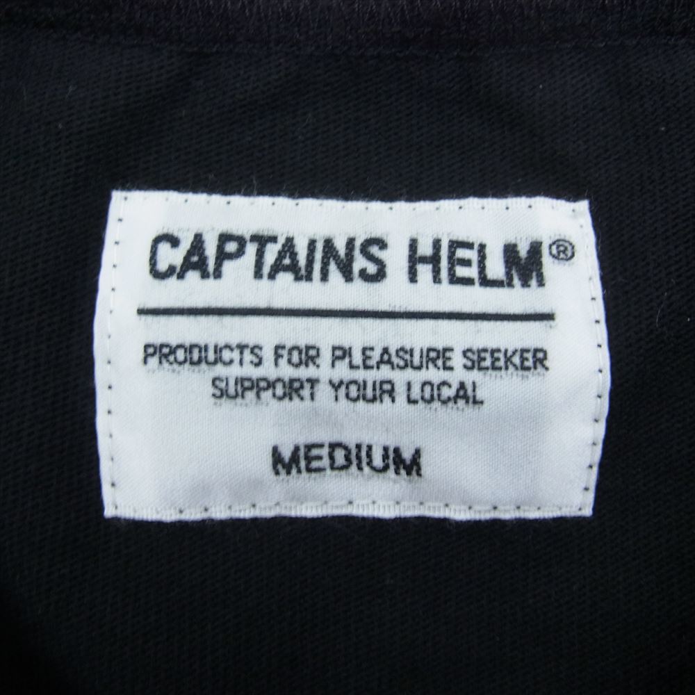 キャプテンヘルム CH23-SS-T17 LOGO MASK TEE ロゴ マスク プリント Tシャツ 半袖 ブラック系 M【極上美品】【中古】